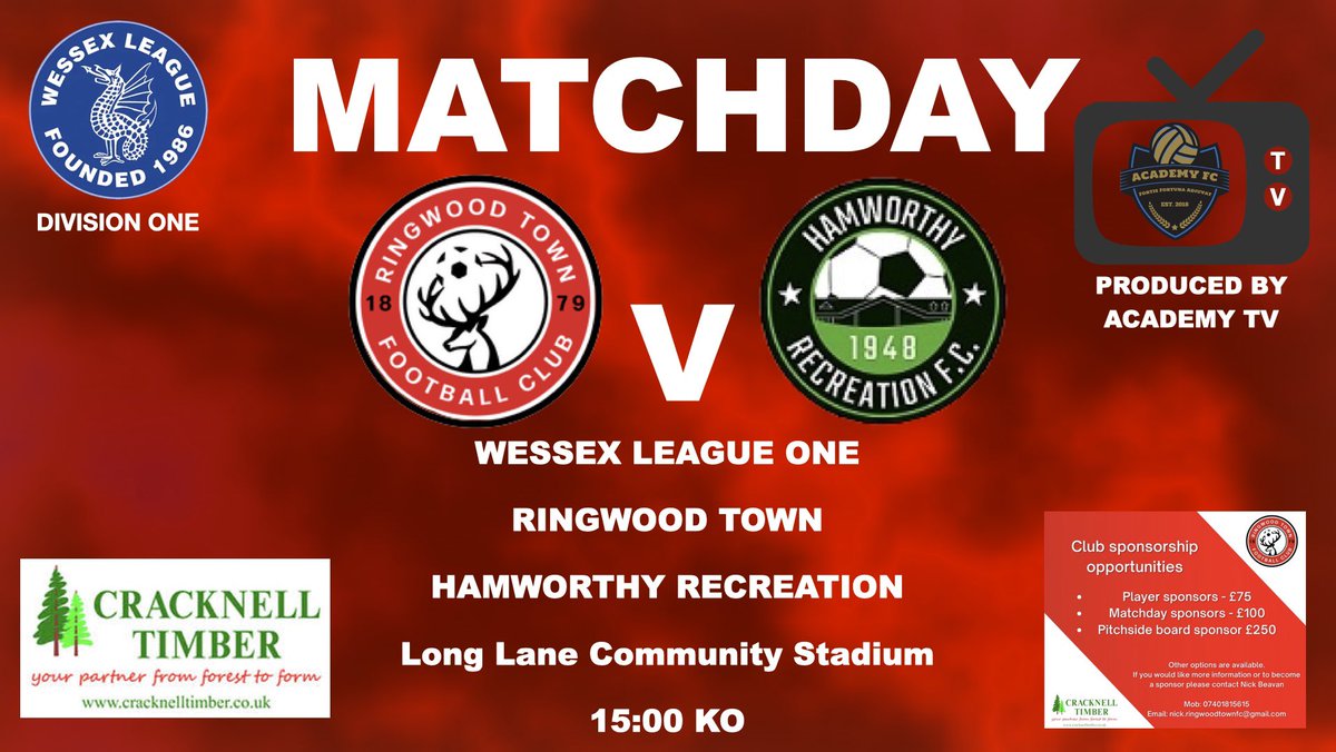 AcademyTVS's tweet photo. 🎥⚽️ NEW VIDEO ⚽️🎥 @ringwoodtownfc v Hamworthy Recreation FC Subscribe to AcademyTV for you non league highlights https://t.co/r9MhKH4c1t #nonleaguefootball #dorsetfa #hampshirefa #wessexleague #masterclass #sportsmanship #winloseordraw #theshowgoeson https://t.co/l2VL7S8zI9