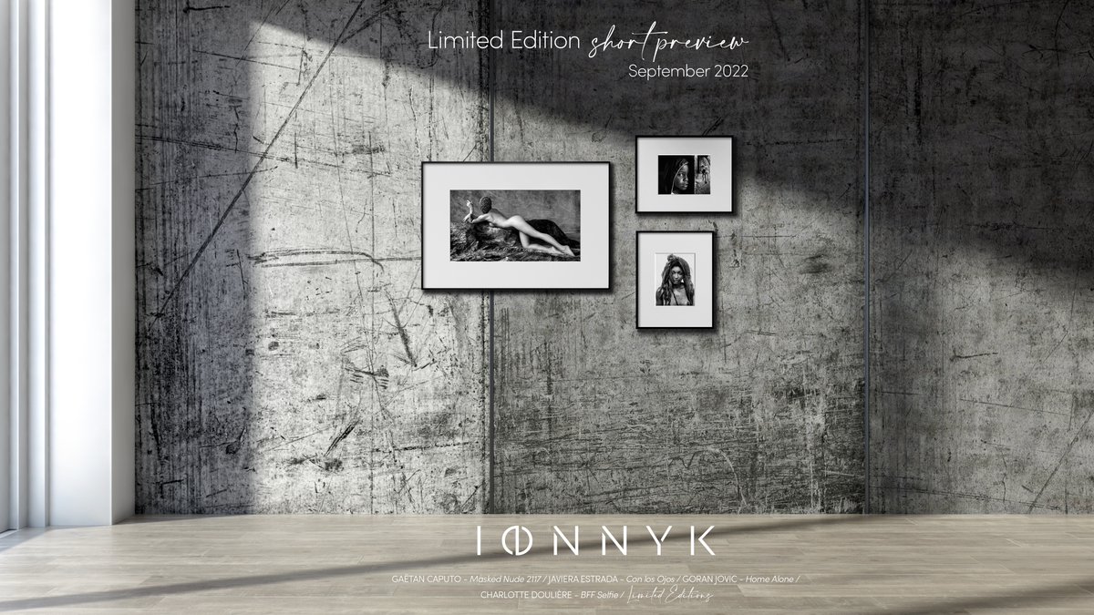 IONNYKart's tweet photo. Limited Edition - Summer short preview. Start to collect in a unique way.
Photo credits: Gaëtan Caputo, Javiera Estrada, Goran Jovic
Ionnyk
#ionnyk #gaetancaputo #javieraestrada #goranjovic #artist #photographer #digitalframe #digitalartframe #photography #digitalart https://t.co/2ciwhl9tsE