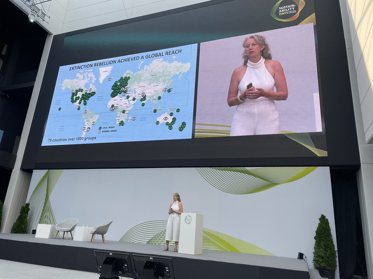 AnaMariaMontero's tweet photo. Taking in @ExtinctionR ‘s
inspiring @gailbradbrook at #sustainabilitydays 🌎 in Südtirol Alto Adine. https://t.co/KGyRcyI9vw