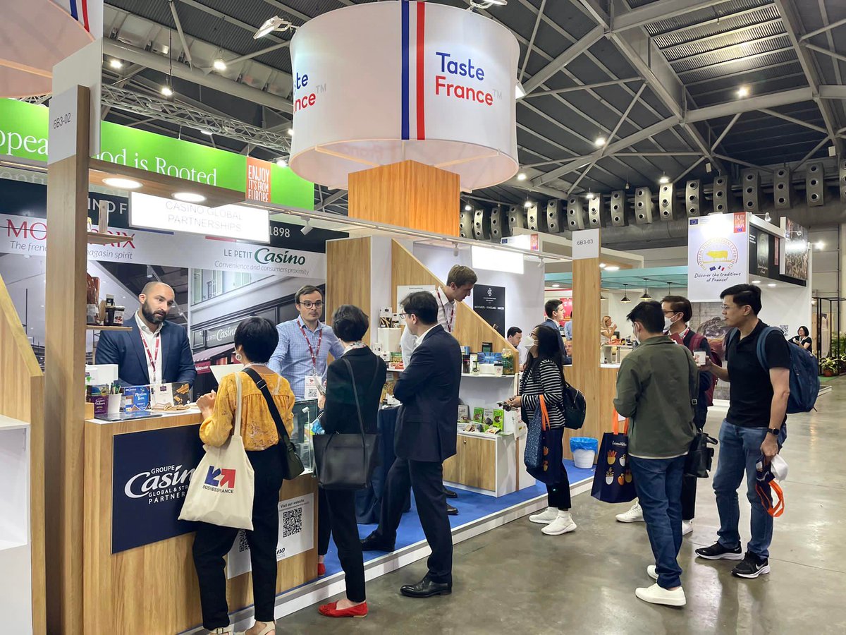 ExtenC_IP's tweet photo. We are present at the #FHA2022 trade show in #Singapore until tomorrow at 4pm (Singapore time). Come and taste our products with our team at our booth: The Pavillon France, Hall 6, Booth 6B3-02 😉

#FHASingapore #Casino #CasinoGlobal #CasinoGroup https://t.co/qU8PzyVA1W