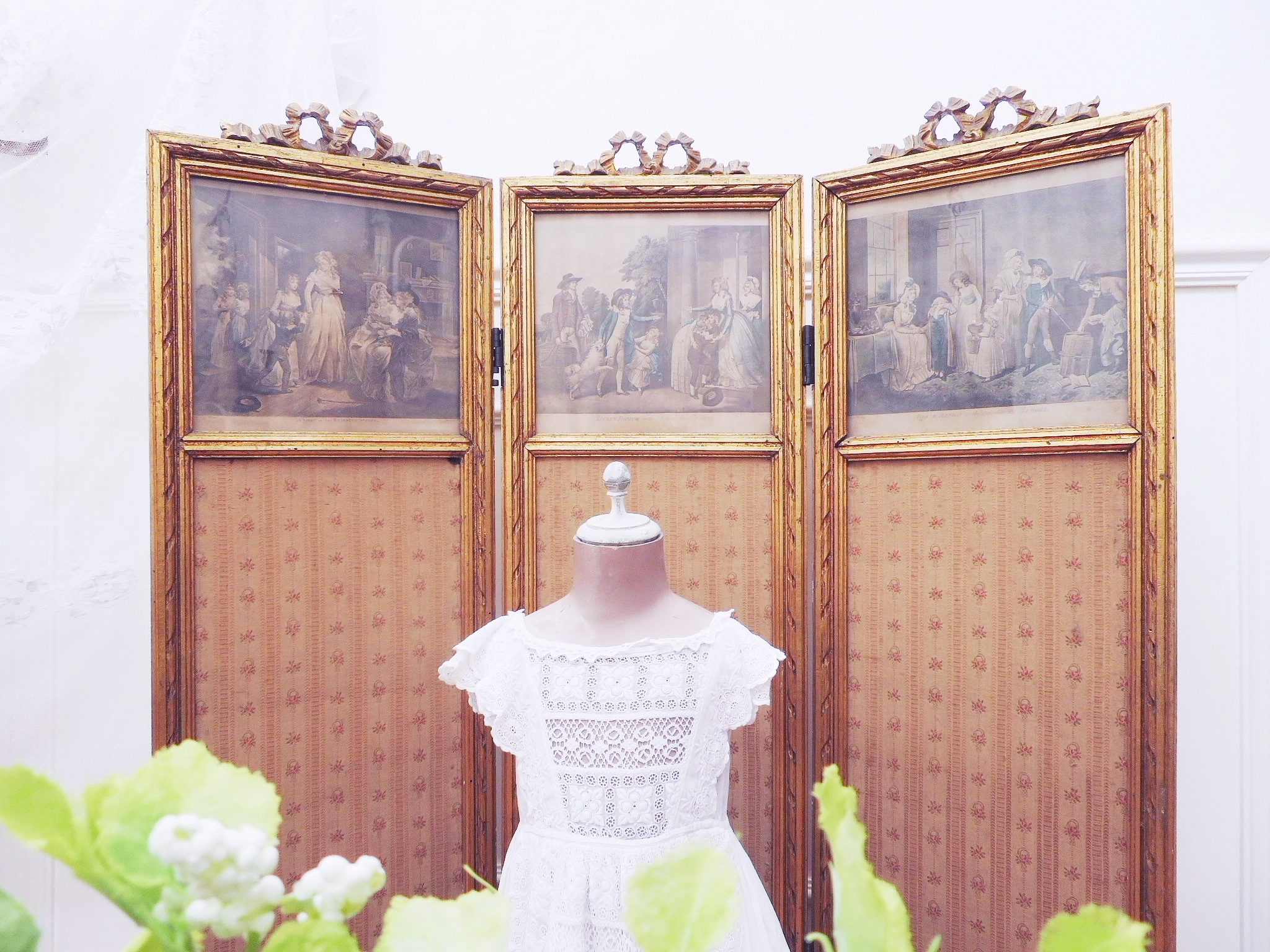 フランスアンティーク額装♡少女 フランス アンティーク陶器の絵画