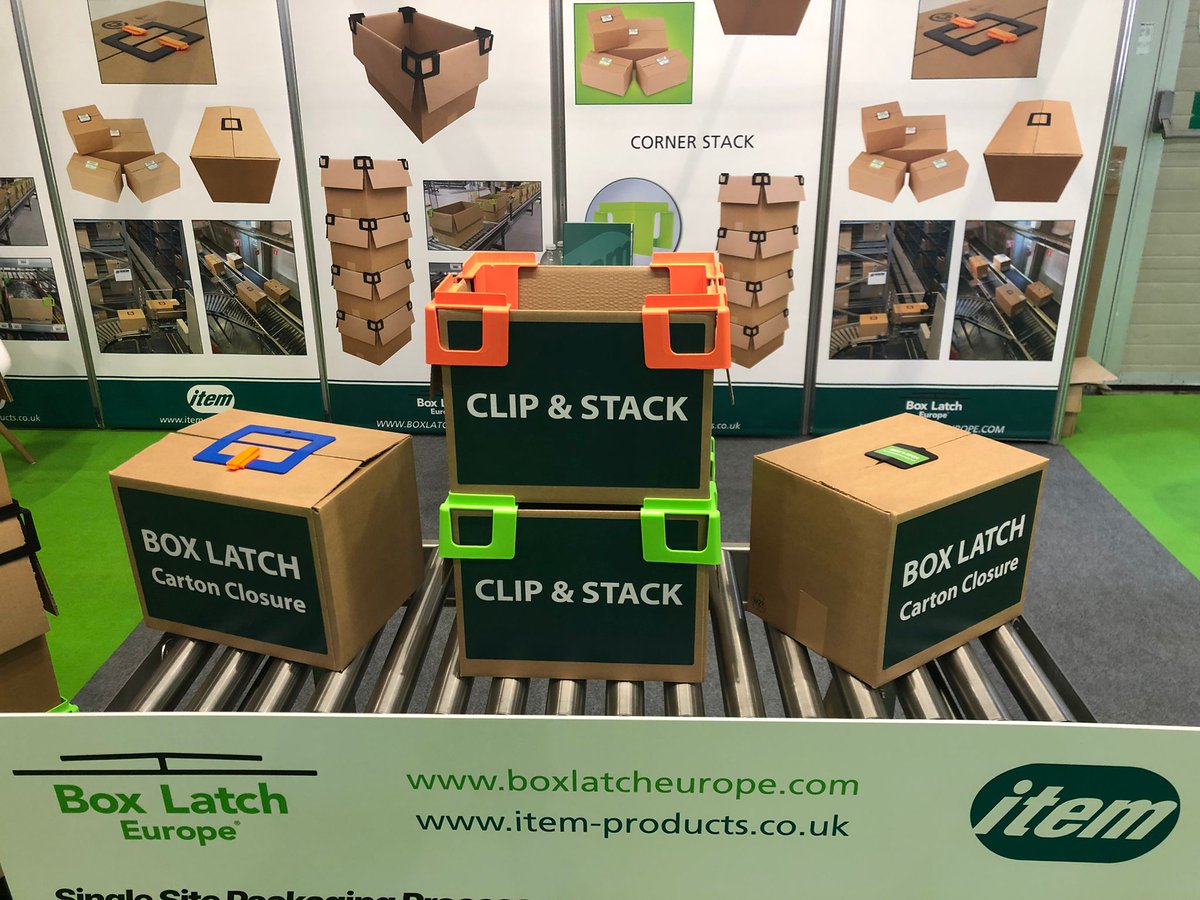 itemproducts's tweet photo. Day 2 @IMHX just kicking off! Come and see us on Booth 5B01 to discuss our fantastic box closure and stacking components - see Box Latch and Click &amp; Stack in action or takeaway a sample! #logistics #packagingcomponents https://t.co/Jm97uVDrPb