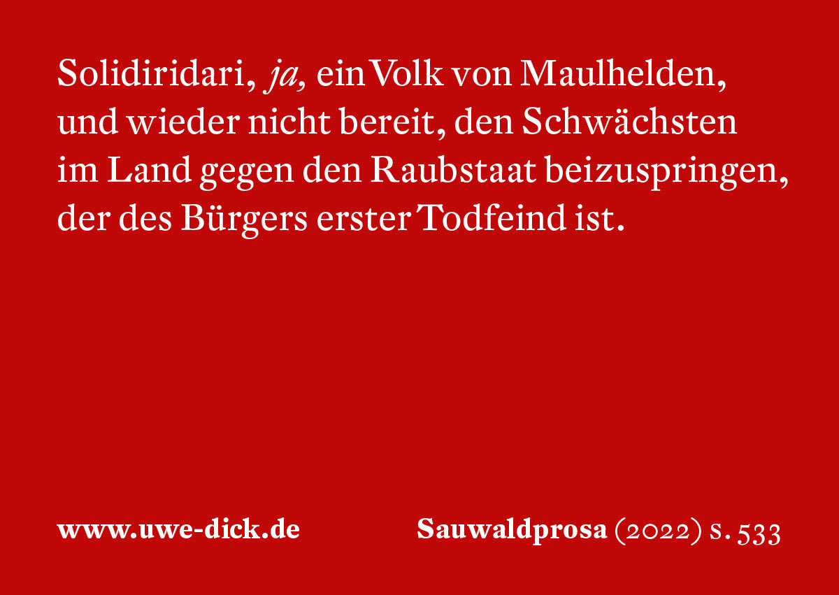 svenuftring's tweet photo. https://t.co/momYLHH4D3 #sauwaldprosa #uwedick #solidarität #raubstaat #armut https://t.co/iYJP4MYmvg