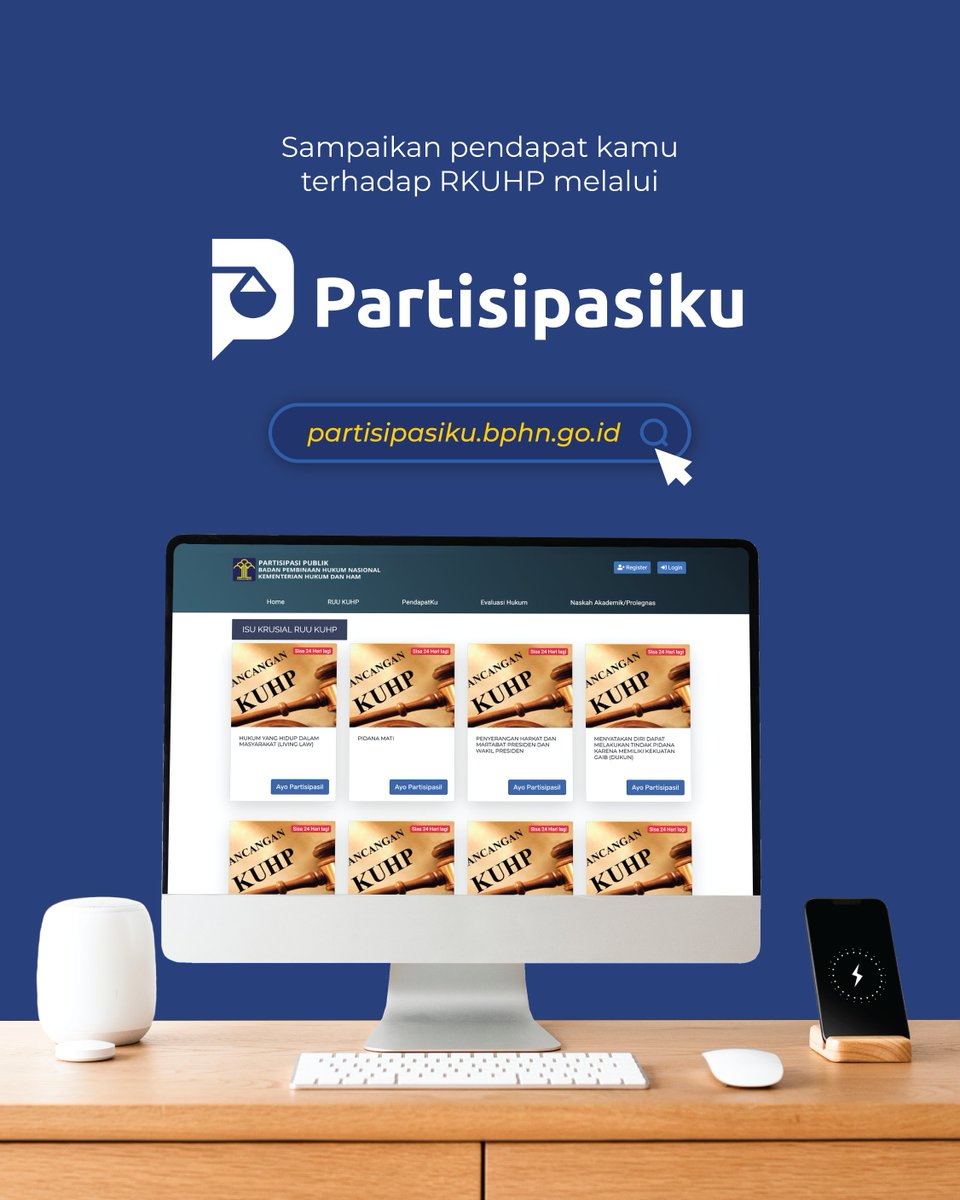 ditjenham's tweet photo. 8I Masyarakat dapat menyampaikan masukan terhadap berbagai pasal di RKUHP melalui platform PARTISIPASIKU

Partisipasiku #RKUHP https://t.co/pfHBIrvj8F