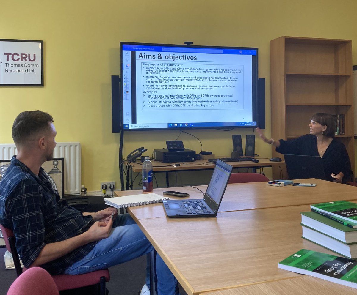 EmbedResearch's tweet photo. A productive and fun away day for the @EPPICentre #EmbeddedResearcher team - @DylanKneale @slester_social @RachaelCEdwards @ClaireStansf
✅Project planning
✅Sharing ideas
✅Tasty lunch
Are you an embedded researcher? Get in touch! https://t.co/4bYlVqqeOa