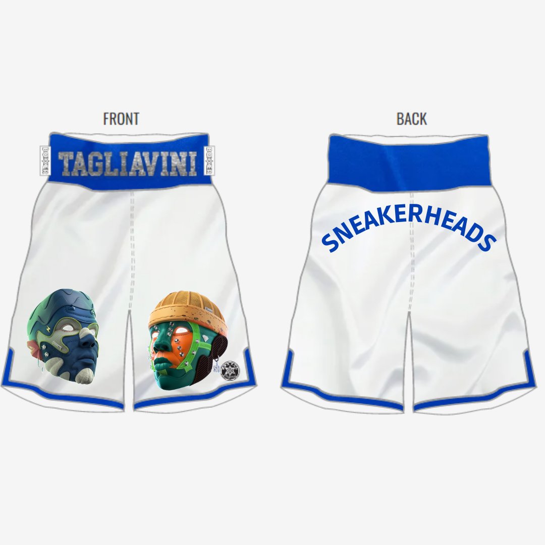 Eldinamite94's tweet photo. Preparing my new boxing trunks for the next match! I will fight in an important event live on the Main Italian National TV Channel! @sneakerheadsoff What do you think? https://t.co/pxjclcvBhQ