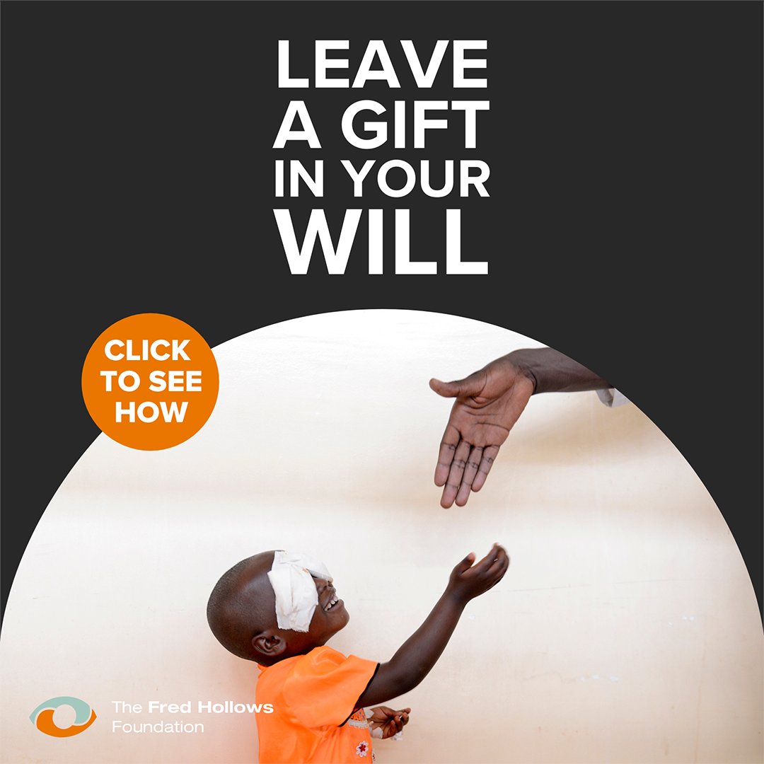 FredHollows's tweet photo. It's #IncludeACharity week, a time to consider leaving a #gift in your Will to a cause you care about. 

And you can help carry on Fred's vision of a world without avoidable blindness by including The Foundation in a FREE Will, thanks to Safewill. SEE how https://t.co/Yoe8Osr5Pu https://t.co/j9cHgtsRwR