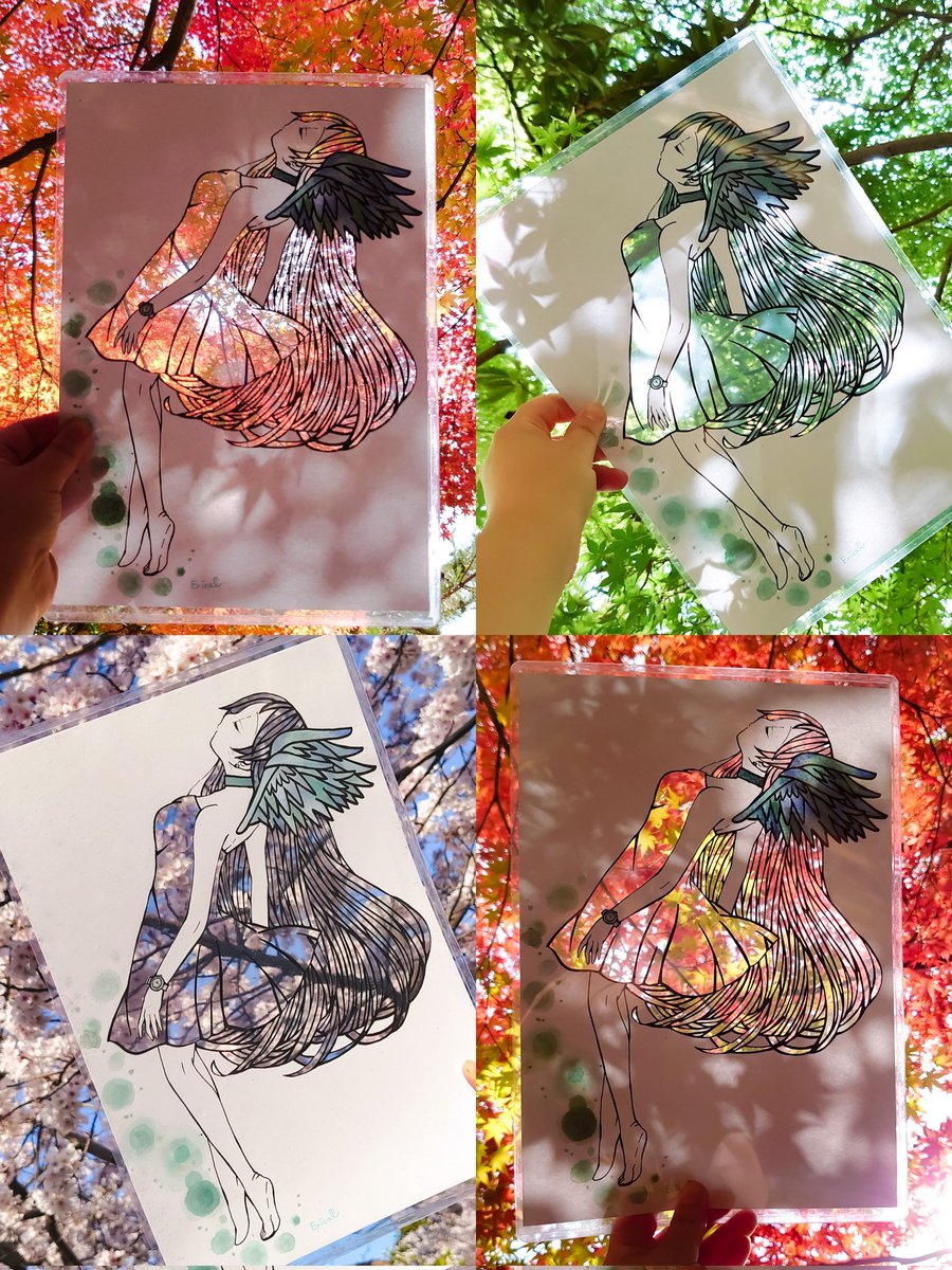 わたしの春夏秋冬 切り絵で彩る四季。