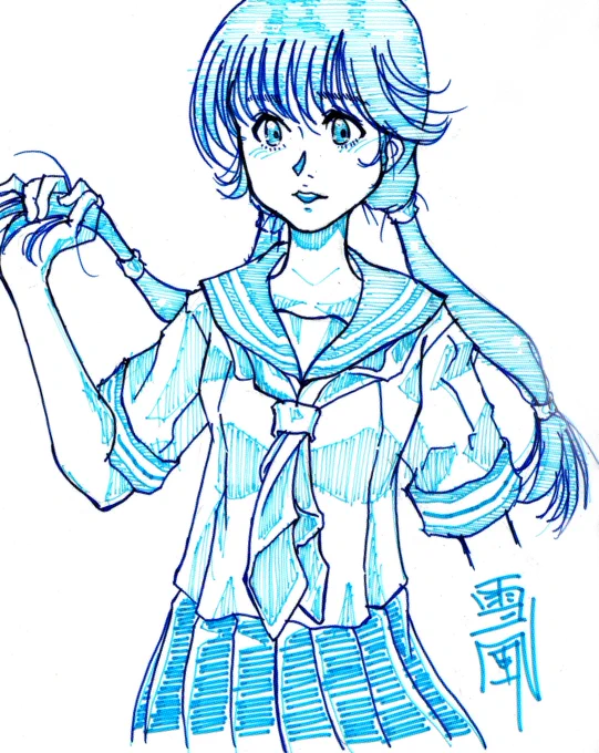 #あなたのセーラー服をみせてください なるほど……10年分くらいの過去絵を探ってみたけど枚数は描いていないのなぁ(;'∀`) 