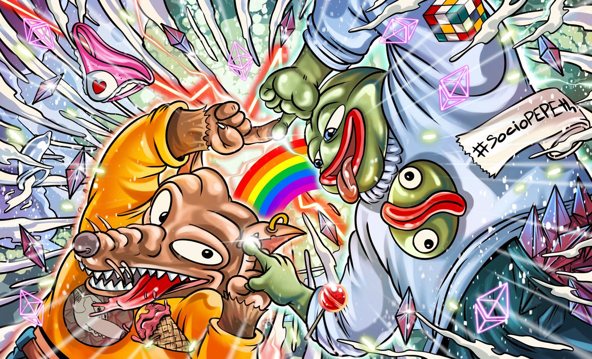 kopokoid's tweet photo. 🐸 SocioPEPEthz X Kopoko Verse 🐸

🌈 5 X SocioPEPEthz WL

1️⃣ Like, RT &amp; tag 3 PEPE frens
2️⃣ https://t.co/bV9uCRbrXB

✨ 48 HOURS https://t.co/N0nI2Mc30a