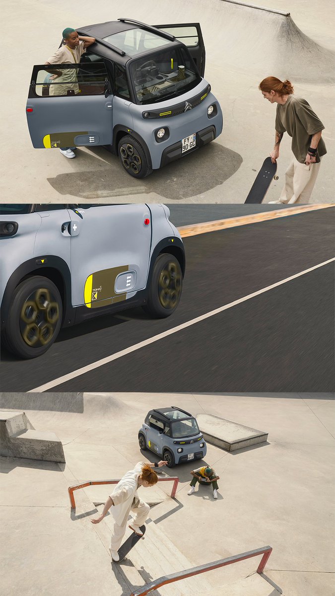 CitroenFrance's tweet photo. Ouvrez pour une surprise… revigorante #CitroënAmiTonic https://t.co/YDgue7pces