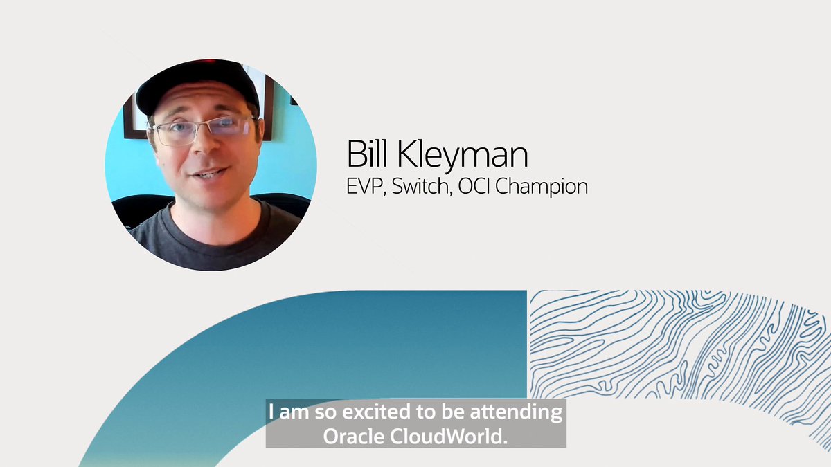 Hear why Bill Kleyman, executive vice president of Switch and OCI Champion, is excited for CloudWorld oal.lu/D1JUH
