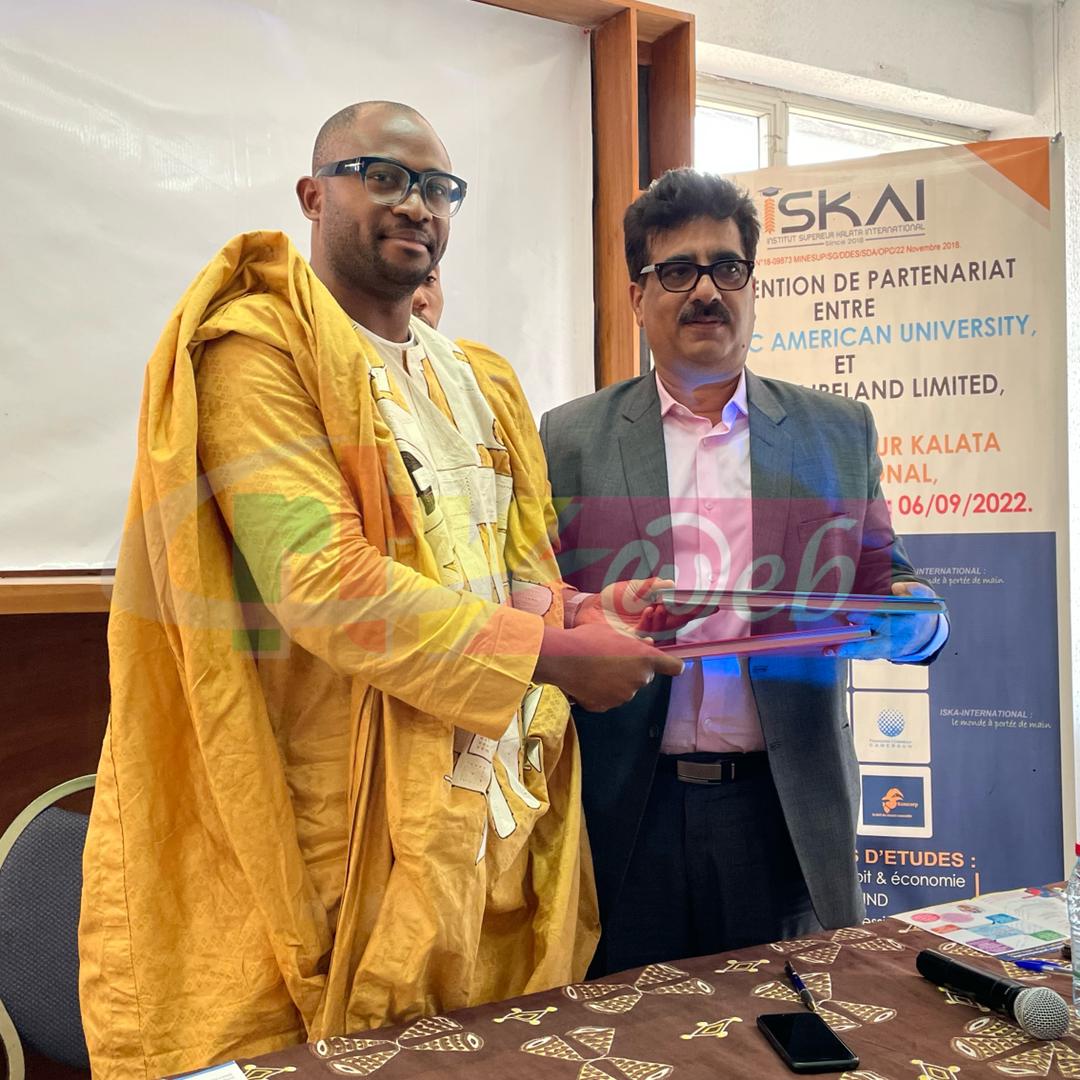 CRTV_web's tweet photo. #ISKAI
The partnership agreement between Hellenic American University, Conquez Ireland Limited and KALATA International Higher Institute was signed on 6 September 2022 in Yaounde. https://t.co/i7VDQALEl2