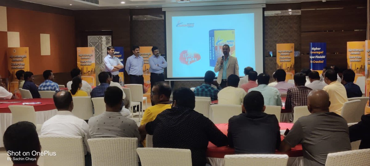 RamcoCements's tweet photo. Our #MACE team met with 60 #engineers at Adrika Hotel, Chikmagalore to exchange ideas, discuss challenges and trends in the construction business and understand the need for the "Right Product for Right Application(RPRA)".
#Ramco #RamcoCements #RightProductForRightApplication https://t.co/DeRHOSMcTS