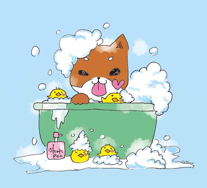 「bathing soap bubbles」 illustration images(Latest)