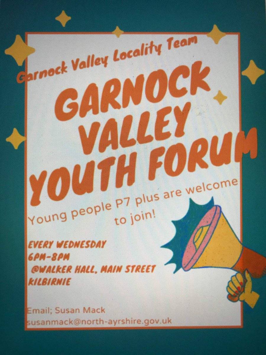 GVlocalityteam's tweet photo. 📢 Our Youth Forum will be starting back on Wednesday 14th September 6-8pm at the Walker Hall Kilbirnie 🤗 https://t.co/KvEQmyr8Fw