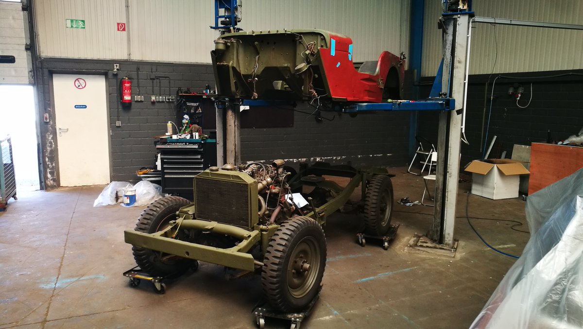 LEMA_Garage's tweet photo. Nach all der Zeit endlich wieder vereint. HOCHZEIT! 😄

#jeep #hotchkiss #restauration #oldtimer #kfz #kfzwerkstatt #karosserie #karosseriebau #engelskirchen #lemagarage #werkstatt https://t.co/cs2ZWVX05Q