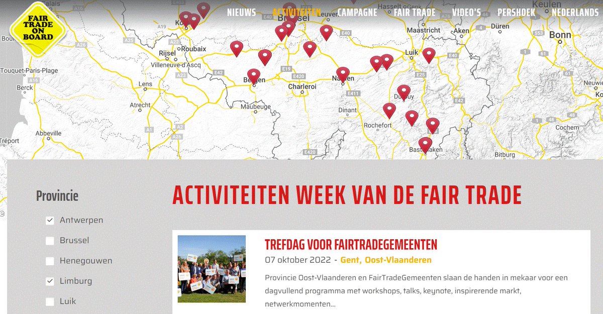🥳Dans un mois exactement, le 5 octobre, nous donnerons le coup d'envoi d'une toute nouvelle édition de la #Semaineducommerceéquitable. 
Du 5 au 15 oct, nous mettrons le #commerceequitable à l'honneur ! 🇧🇪
Consultez notre calendrier en ligne ! 👇bit.ly/3RDS1HL