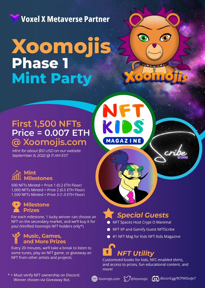 Ep3 of our Newsletter features cool news from the #NFTcommunity come check out what @Give4Kidz  <a href="/SoftAnvil/">Soft Anvil Corp ᴺᶠᵀ</a> <a href="/Xoomojis/">Xoomojis | VR Learning</a> <a href="/FlowerGirlsNFT/">The Flower Girls 🌸</a> <a href="/PopCykol/">PopCykol</a> <a href="/palmtreenft/">mintlyapp</a> are up to here👉bit.ly/3D2cy3Y
Subscribe, RT &amp; share