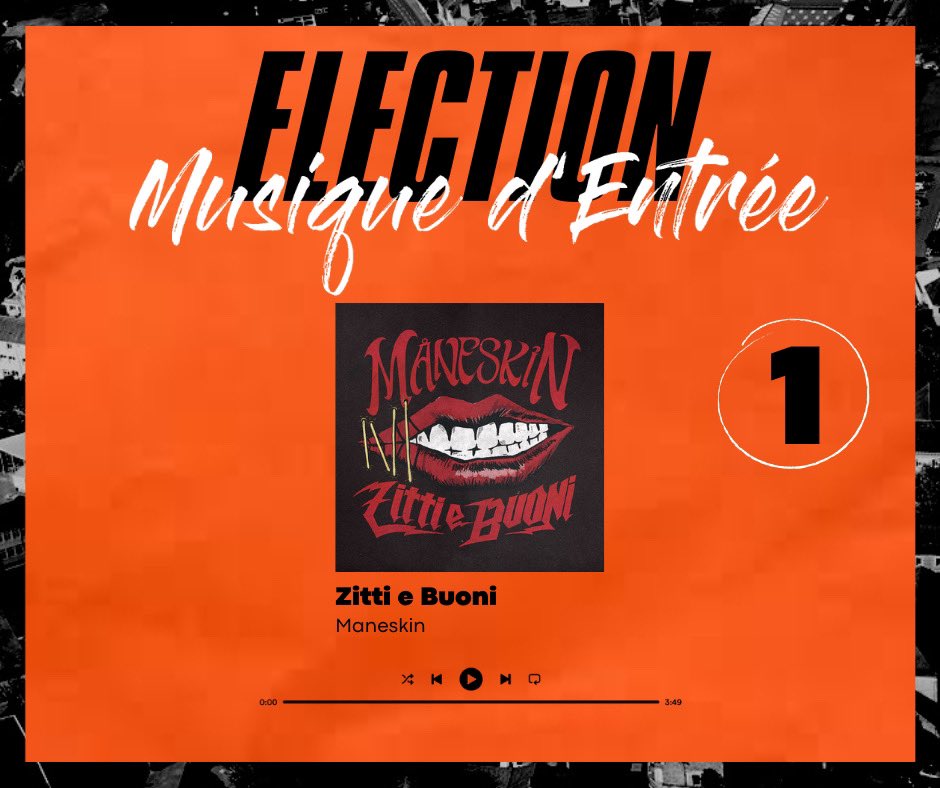 LoudeacOSC's tweet photo. [Vie du club]

Election musique d'entrée 🗳

Le LOSC vous propose d'élire la musique, parmi les 4 proposée, cette musique sera celle sur laquelle nos Tangos rentreront sur le terrain lors des matchs à domicile. 🏠

A vous de jouer !

Allez Tangos 🖤🧡 https://t.co/z11tmMnnrj