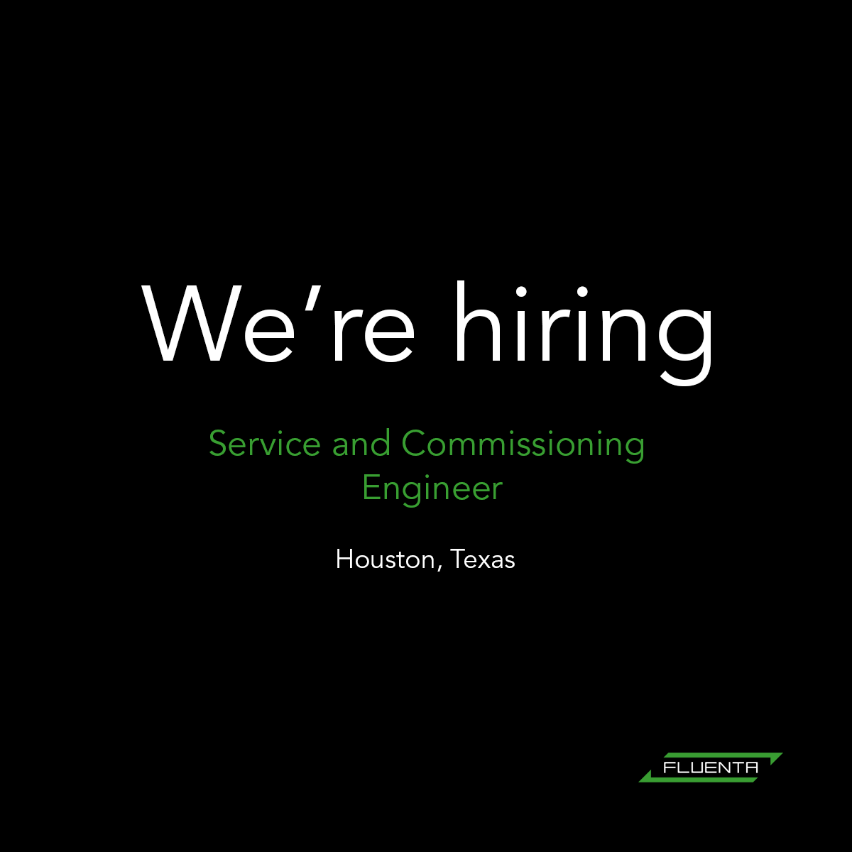 fluentasols's tweet photo. We're hiring a bilingual Service and Commissioning Engineer to join our Texan team in Houston, USA.

Apply on LinkedIn or our website 👉https://t.co/0CxFyAk4Em

For any questions about the role, email Clarance Woods on Clarence.Woods [at] https://t.co/v1cZKuYQtR

#houstonjobs https://t.co/IwuQDvQUH2