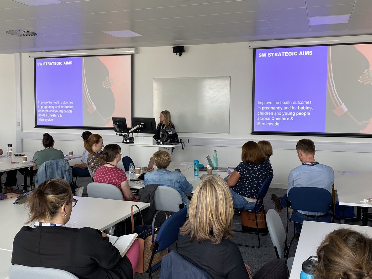 LJMU_IHR's tweet photo. Dr Carianne Hunt from @LivHPartners talks through the #startingwell programme and research priorities for children and young people #IHRCYPF https://t.co/LSPJP9jLdC