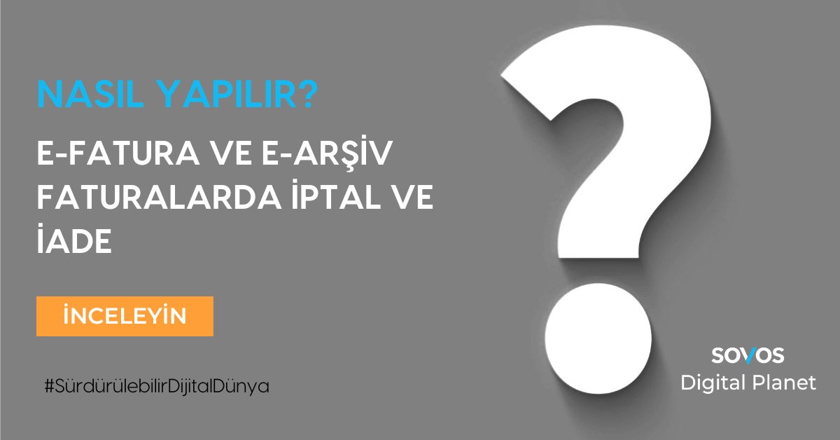 E-Fatura ve e-arşiv faturalarda iptal ve iade işlemleri nasıl yapılır? Bilgi sahibi olmak için linke tıklayın: bit.ly/3KQo9Fo