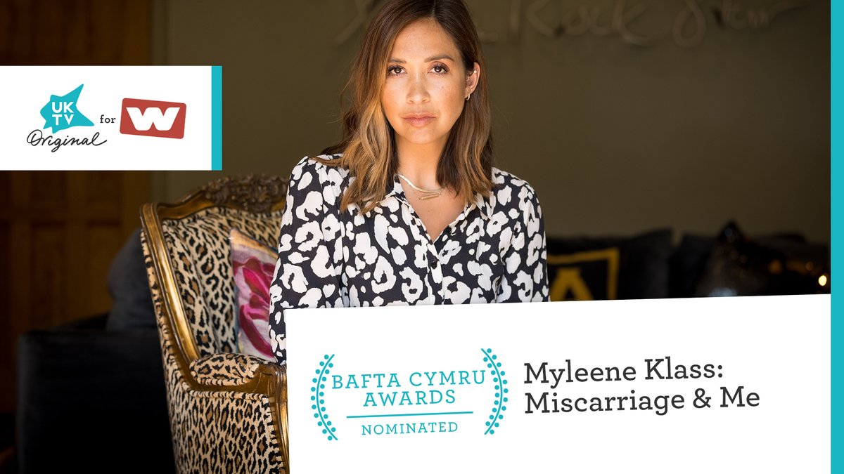 We're delighted that @KlassMyleene's incredible documentary #MiscarriageAndMe for @wchannel has been nominated for Best Single Documentary at this year's #BAFTACymru Awards! Congratulations to Myleene, @hall_mirrors and all who worked on the show.