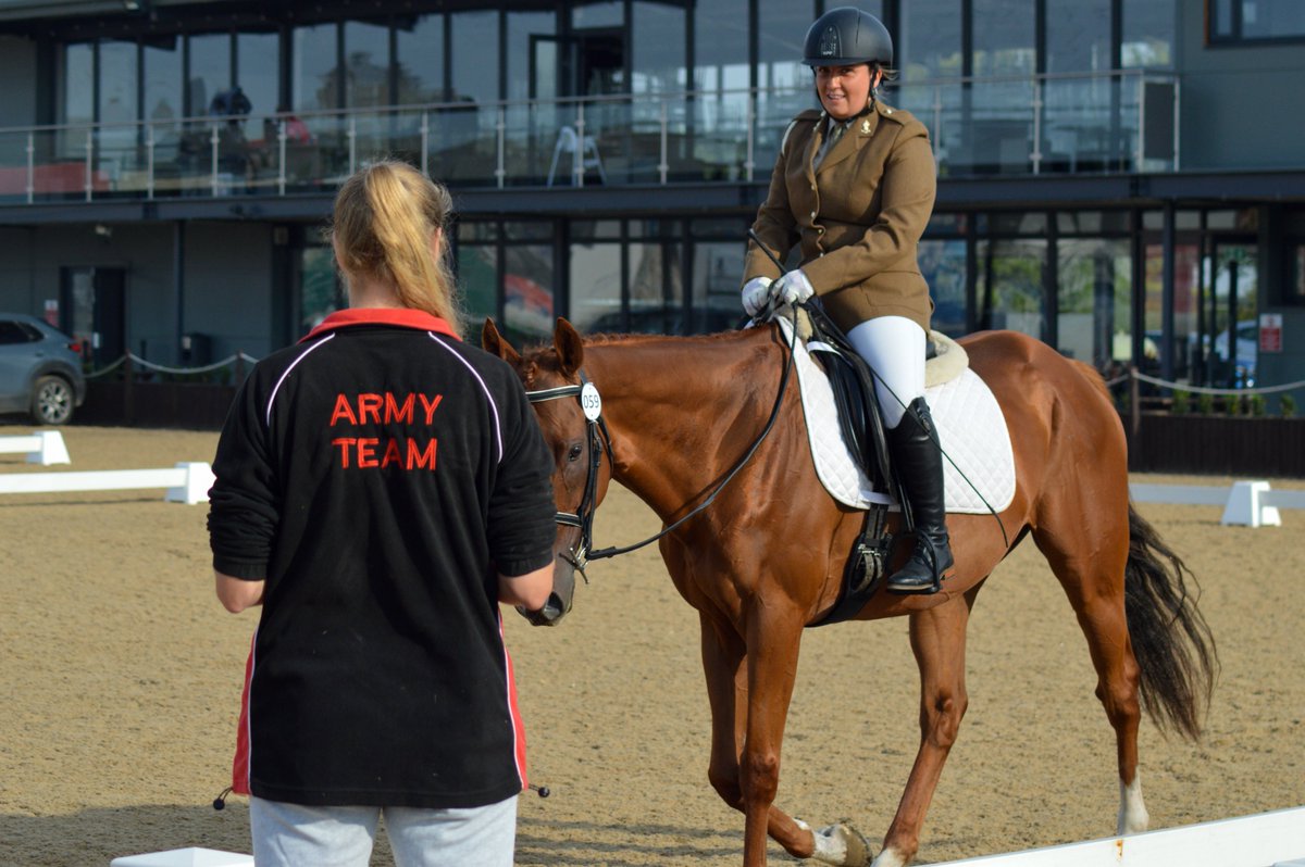 ArmyEquiUK's tweet photo. Many thanks Sgt Lauren Sing for her tireless work and admin in organising!
.
ADT manager Maj Mitchell remarked that it was very encouraging to see the some of the new Corps level riders take up dressage and hopefully look to be selected for the Army Teams in future. https://t.co/M0QAqTS1sf