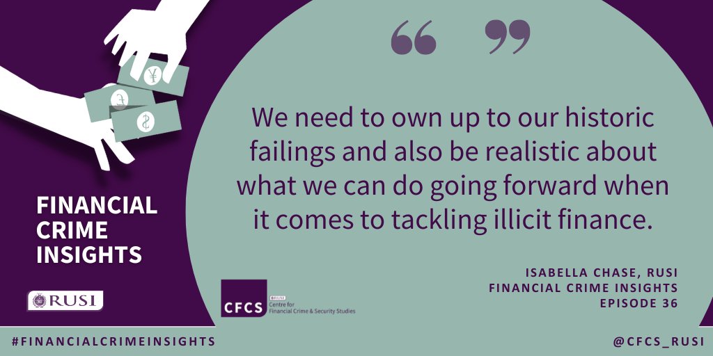 CFS_RUSI's tweet photo. 📣Next ep of #FinancialCrimeInsights podcast will be out Fri❗️ Tune in with @ChaseFinCrim @OliverBullough  &amp; Adam Smith of @gibsondunn to discuss democracy and the corrosive impact of illicit finance.🎧 Co-hosted by @ThinkDemocracy 
Stay tuned 👉https://t.co/BVimX2z55i https://t.co/7w0s14mbC3