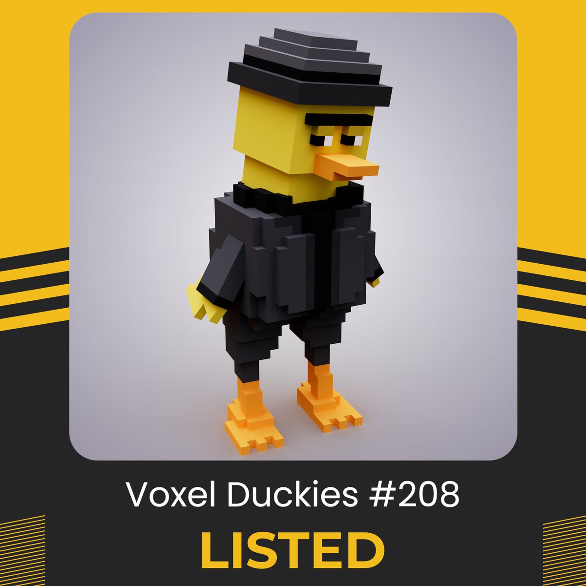 Voxel Duckies #208

OpenSea Link 🔗
opensea.io/collection/vox…

#nft #nftart #nftartist #voxel #NFTCommunity #nftcollector #pixelart #lowpoly #voxel  #opensea #polygon #polygonNft #voxelduckies