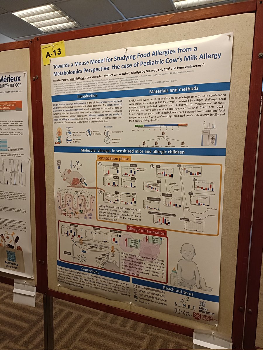 Dr Nick Birse (@nbir.se) (@njbirse) on Twitter photo Vera is also presenting some of <a href="/ellendepaepe/">EllenDePaepe</a>'s work in the cow's milk allergy area, this time on a mouse model to help with cow's allergy research. Vera is also presenting some of <a href="/ellendepaepe/">EllenDePaepe</a>'s work in the cow's milk allergy area, this time on a mouse model to help with cow's allergy research.