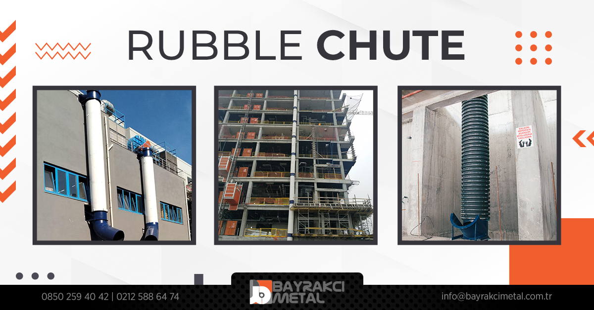 MetalBayrakci's tweet photo. 👷#RubbleChute; It is a special system that allows the wastes (concrete/brick pieces, rubble garbage, glass pieces, sand, cement, wood, iron, etc.) found on the building floors at the construction sites to be thrown down from the floors in a fast and reliable way.

#Мусоросбросы https://t.co/i1ydPoBHnj