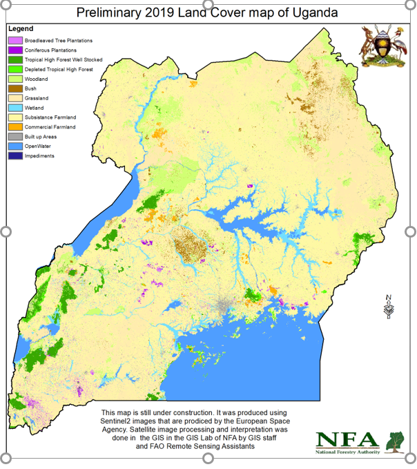 NFAUG's tweet image. Uganda&apos;s forest cover increased from 9% in 2015 to 13% in 2019.
