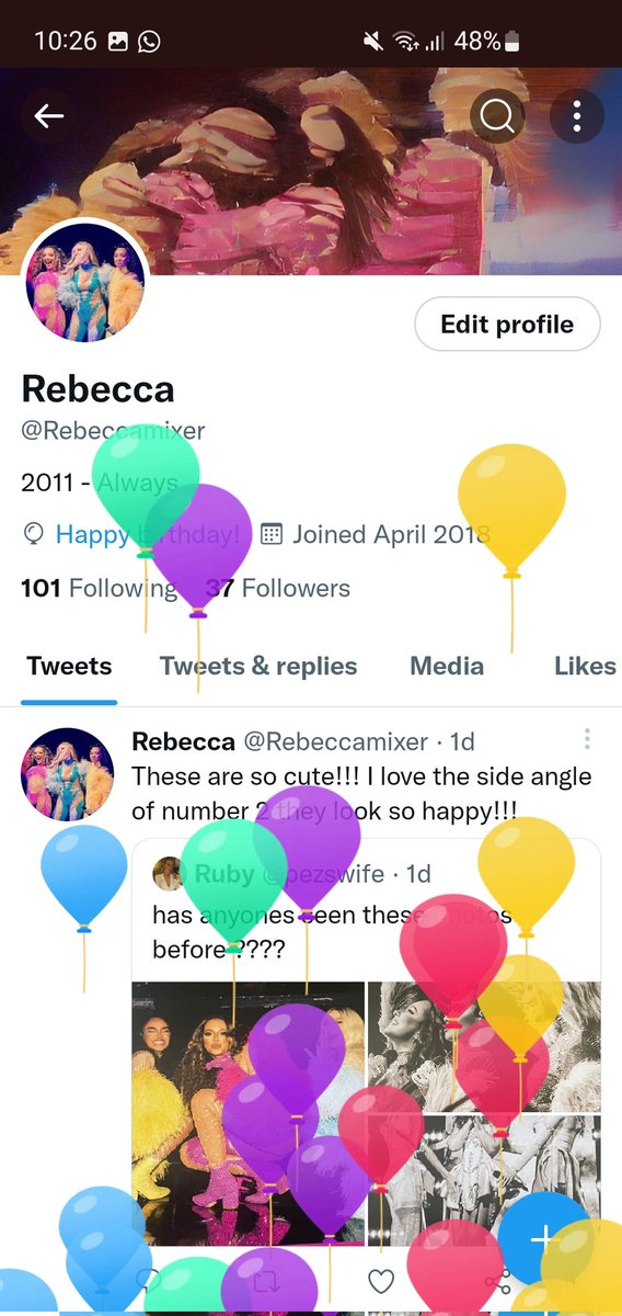 Rebeccamixer's tweet photo. Guess who's birthday it is today!!! https://t.co/LAdLpfODQK