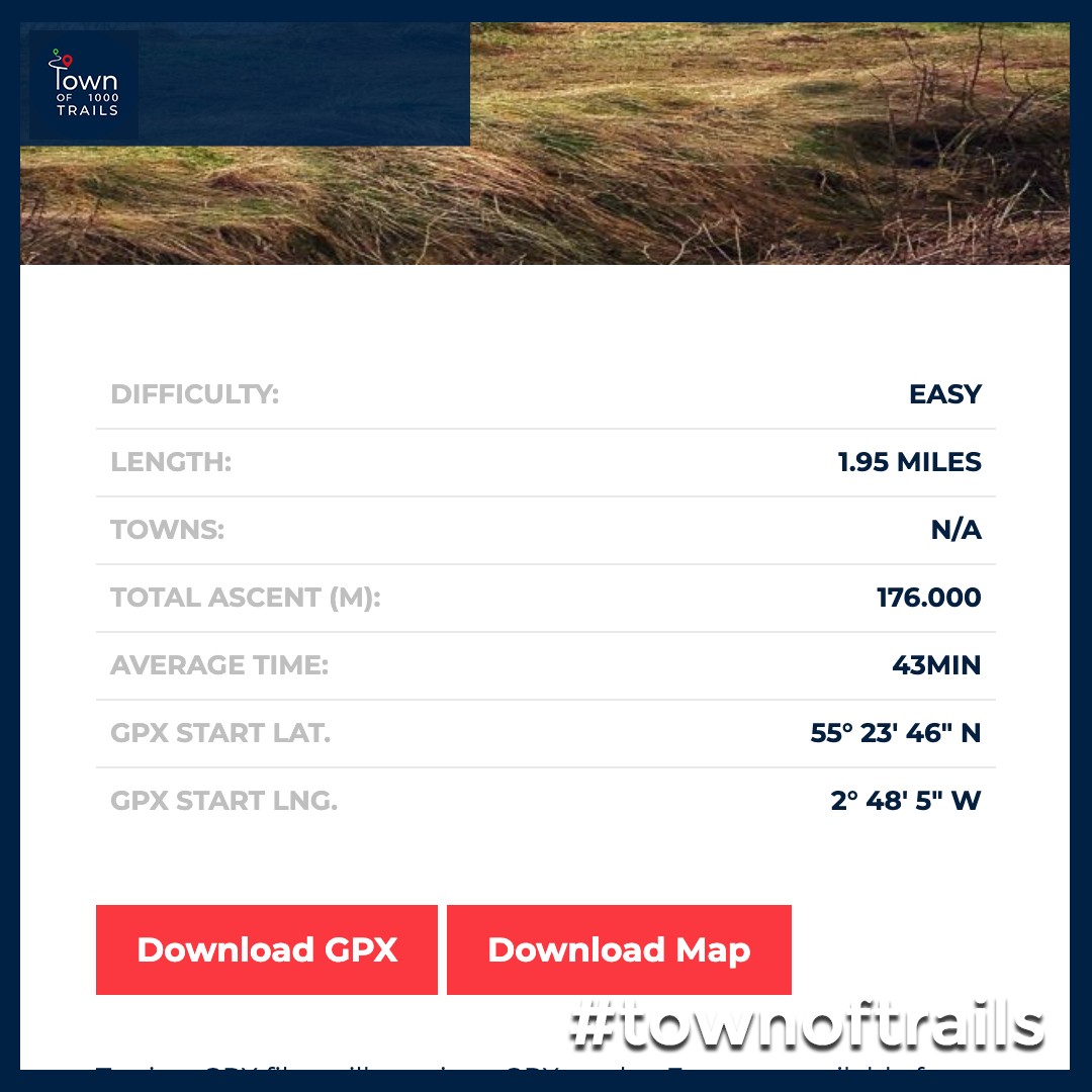 "At our drop in sessions we discovered that the details section of each trail needs updated to meet the needs of users 📲 💻

Which categories do you find useful and what would you like to see added? 🤔  

#townoftrails #communityinvolvement #sitedevelopment