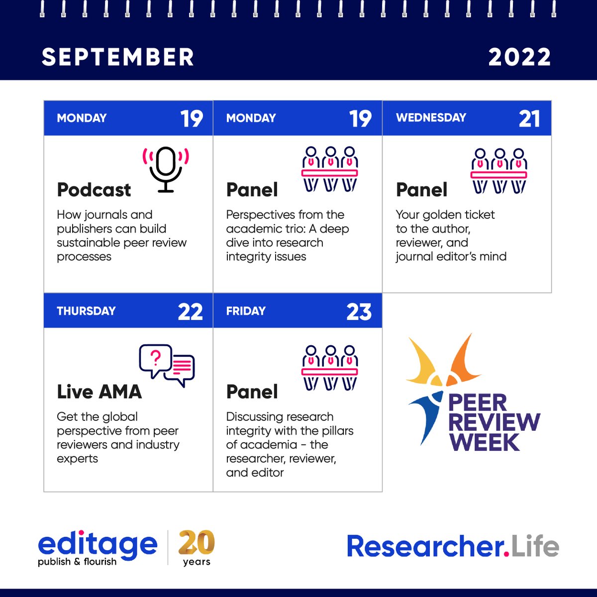 Editage's tweet photo. 🚨This year for @PeerRevWeek we have an exciting line-up of events coming your way!

Grab your seat for all 5 events! Sign up here: https://t.co/fo2adtbWTf

We'll soon reveal more details about each session and our expert panelists. Stay tuned!

#AcademicChatter @OpenAcademics https://t.co/qAFiKaLbaN