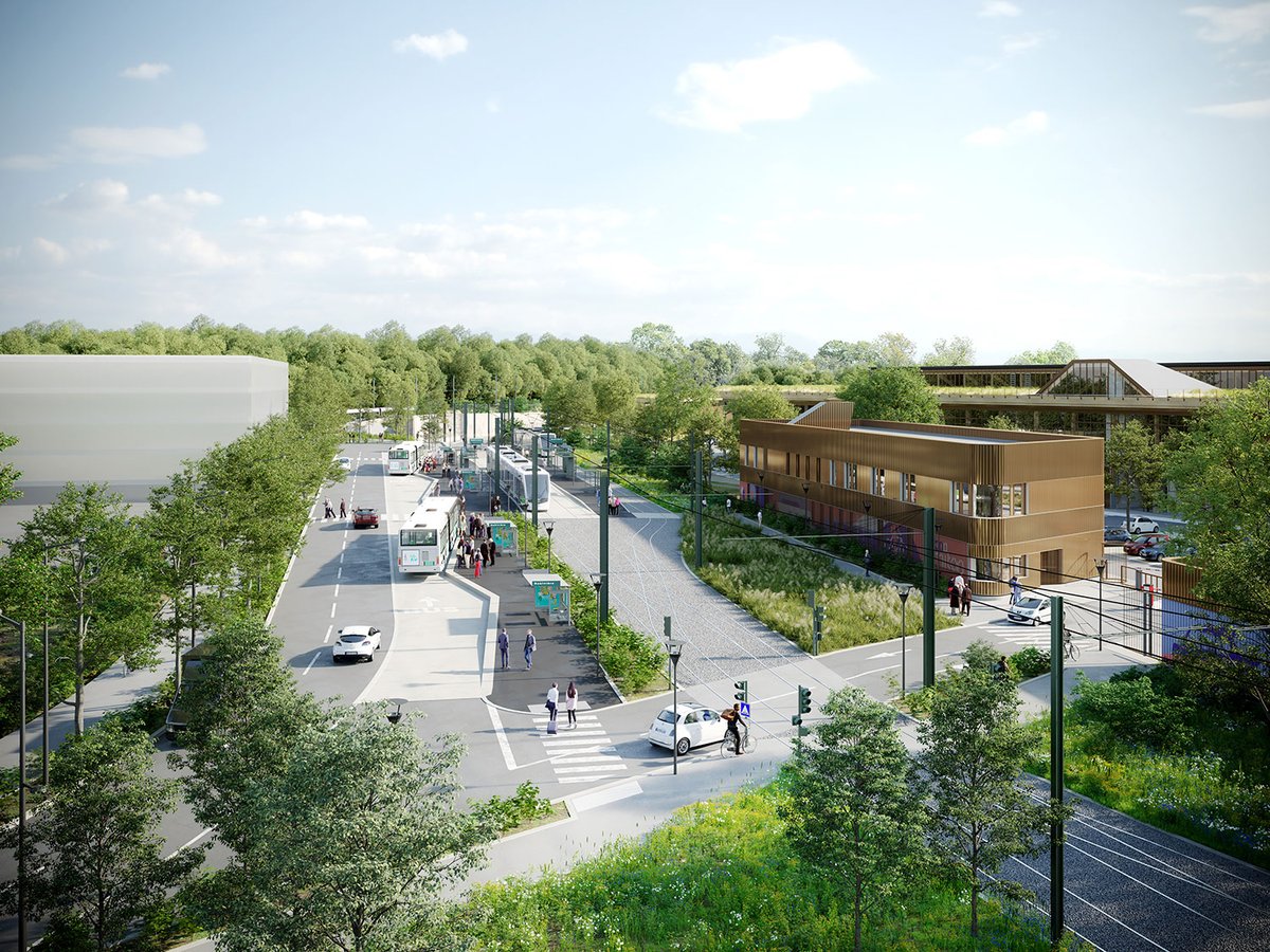 GCableways's tweet photo. @Adam_Scheinherr @DPPOficialni Cetex Babiniere, new tramway depot in Nantes https://t.co/Smnie91LyR