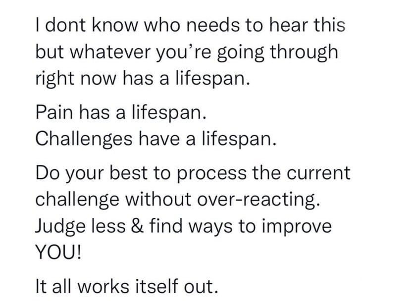 DrukTraveler's tweet photo. Do your best to process the current challenges without over reacting. Judge less & find ways to improve to you.
#endurence #stamina #theprocess #patrickbetdavid https://t.co/v6zzl4MCCp