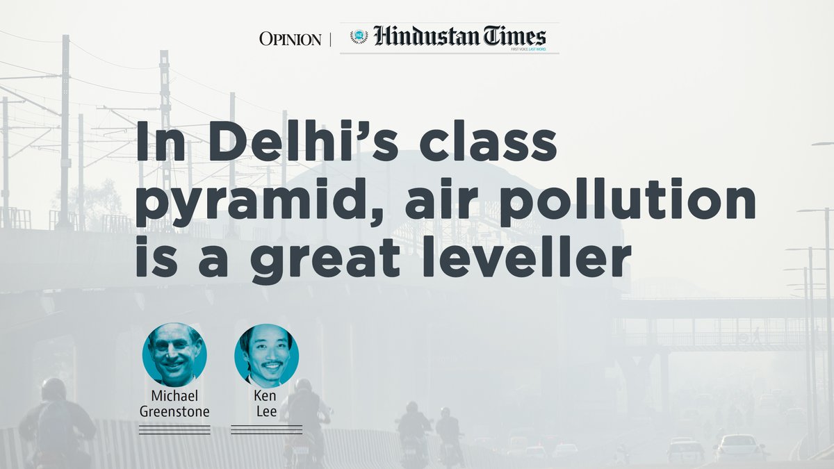 EPIC_India's tweet photo. Do the poor alone bear the world’s environmental burdens? 
@UChiEnergy Director Michael Greenstone joins 
@1kenlee and @HarshilSahai to write about the #indoorairquality in #Delhi homes and how the rich &amp; poor are suffering alike.
Read: https://t.co/xPuKgsC09w
#CleanAirDay https://t.co/A6phJqvw2M