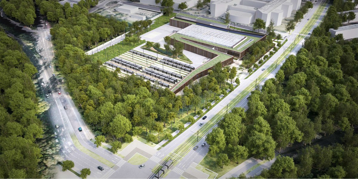 GCableways's tweet photo. @Adam_Scheinherr @DPPOficialni Tramway line 10 new depot in Paris, again gorgeous architecture and also recyclable and sustainable building. https://t.co/P6i19BFxwC