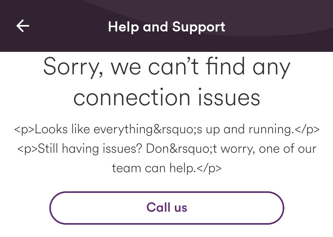 Normandabald's tweet photo. @virginmedia I'm logged into the app (android v22.6.226) and trying to register a loss of service but getting a Forbidden. 
There's service disruption in my area, is this page also experiencing problems? https://t.co/OBn2PZAyQs