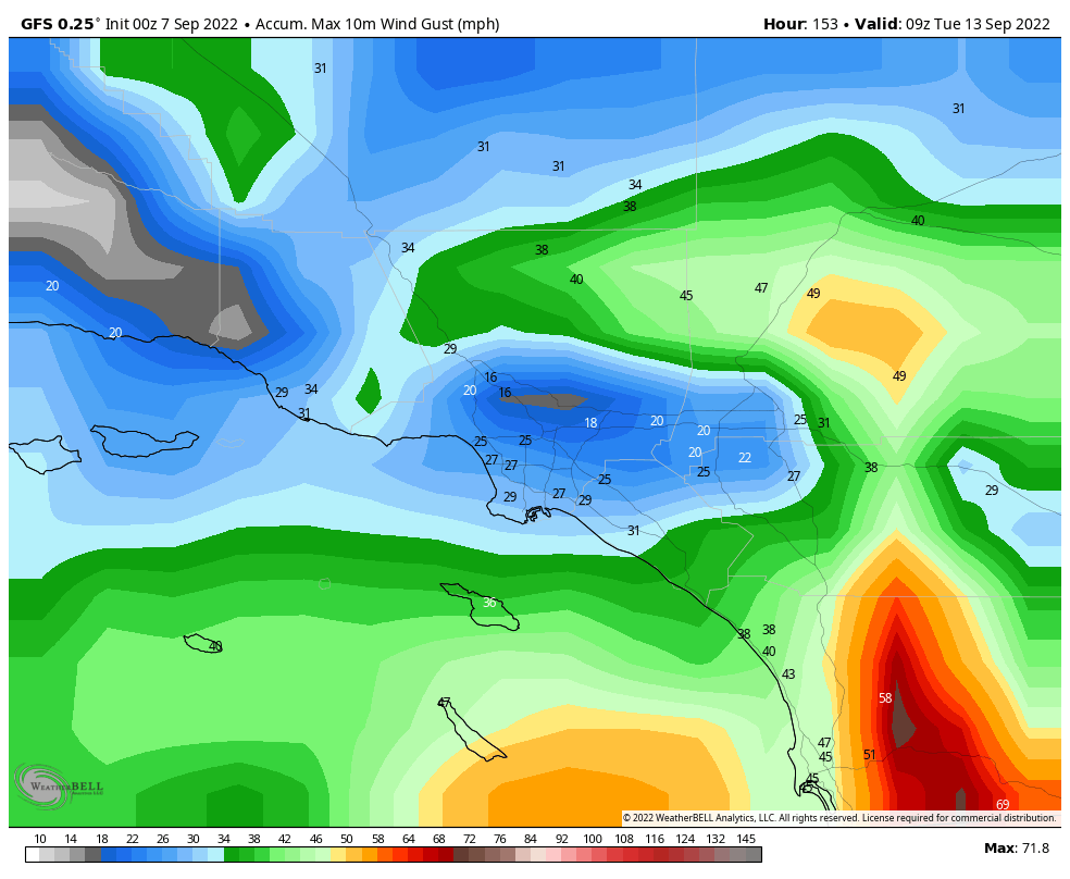 Joe Bastardi on Twitter: "GFS bringing high winds and heavy rain into