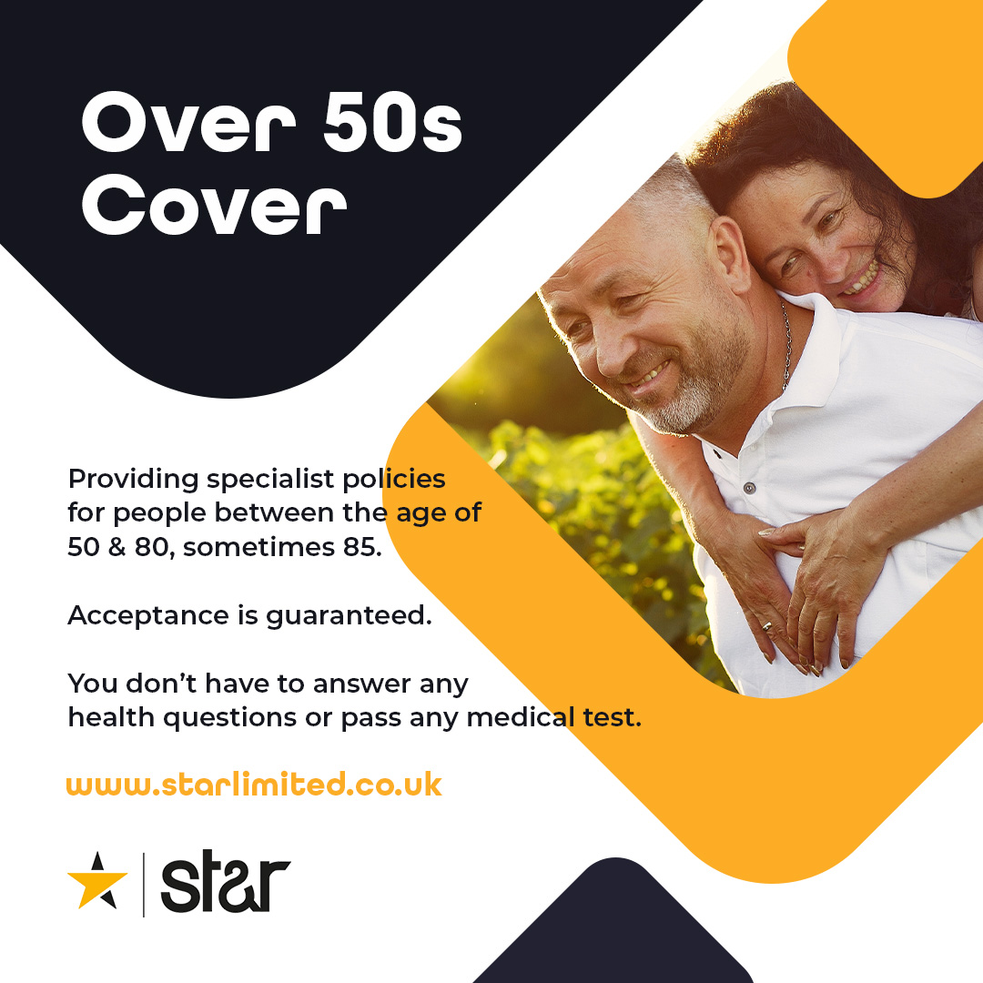 Is the big 5-0 approaching soon?! 🎉 Over 50's Life Cover is something you may not have considered! Acceptance is guaranteed here at ST&amp;R.. So start planning the future of your loved ones today! 😀 Find out more at: starlimited.co.uk/over-50s/