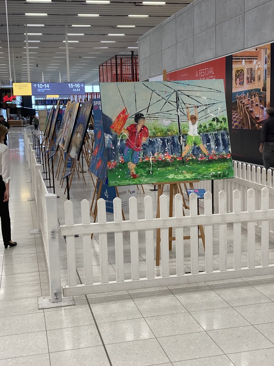 Mark_Soda's tweet photo. If you’re at ⁦@AdelaideAirport⁩ over next 4 weeks, check out #SpiritOfSA exhibition

100% proceeds from painting sales go to the wonderful ⁦@childhoodcancr⁩ 

You can make a bid here
https://t.co/d5LJLQpgp4 https://t.co/26HehxdZTk
