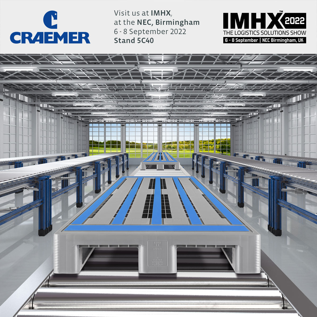 CraemerUK's tweet photo. What a great first day at IMHX 2022! Visit us on stand 5C40 to talk all things #returnabletransitpackaging  #platsicpallets #palletboxes #fishboxes #materialshandling #RFID #personalistation Register for free here https://t.co/mwF5Ta86Ws https://t.co/PlbIvYAzeh