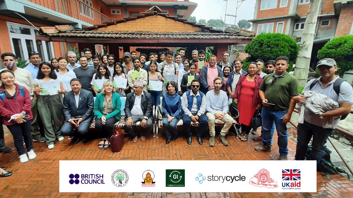 npBritish's tweet photo. We are very proud to announce that we have planted 20000 trees to offset NepalGovt emissions from #COP26 participation
The campaign wasn’t just about planting trees but also about creating broader participation & #IncomeGeneration opportunity through agroforestry -bit.ly/3TSvFDU https://t.co/259rE7A9cQ