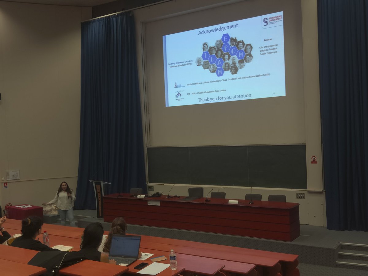Kevin Mall Haidaraly (@k_mallhaidaraly) on Twitter photo Very nice talk of <a href="/LudivineKbidi/">Ludivine.KBidi</a> on C-H activation by Polyoxometalates for the 21st Journées de Chimie Moléculaire by #ED406 #phdlife #RealTimeChem <a href="/IPCM_Sorbonne/">Institut parisien de chimie moléculaire / IPCM</a> <a href="/Sorbonne_Univ_/">Sorbonne Université</a> @epom_ipcm Very nice talk of <a href="/LudivineKbidi/">Ludivine.KBidi</a> on C-H activation by Polyoxometalates for the 21st Journées de Chimie Moléculaire by #ED406 #phdlife #RealTimeChem <a href="/IPCM_Sorbonne/">Institut parisien de chimie moléculaire / IPCM</a> <a href="/Sorbonne_Univ_/">Sorbonne Université</a> @epom_ipcm
