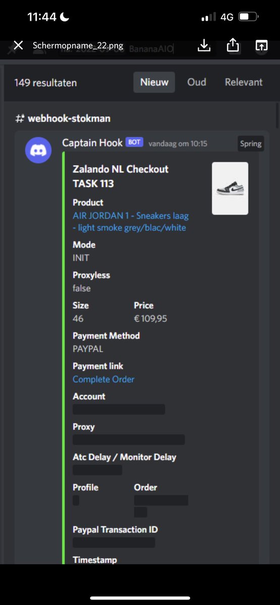 RubenB026's tweet image. Cooking Zalando 

CG: @GoatifyIO @Sneakergraaiers 
Proxies: @ReversRetail 
Bot: @GaneshBot @BananaFramework 

15 Next nature dunk
21 Dunk low neptune 
the rest dunk high