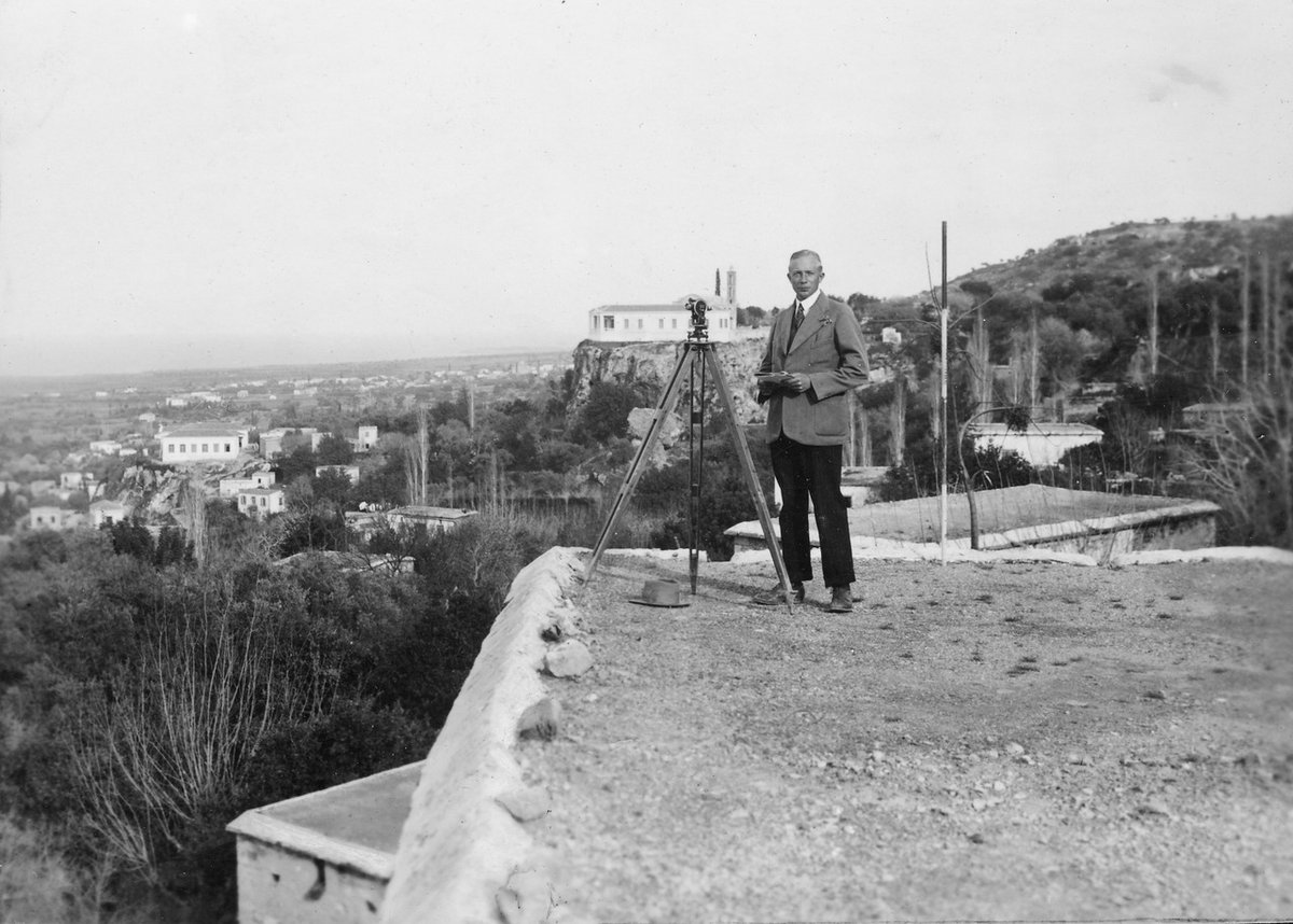 Blueyonetwo's tweet photo. John Lindros overlooking #Lapithos/ He was part of the Swedish Archeological Expedition to #Cyprus (1927-31)/Took some very interesting photos shedding light on #Cyprus society/ Isvec Arkeolojik Kazilar timinin fotografcisi/ #Kibris toplumuna o yillarda isik tutan birisi/#Lapta https://t.co/DkHwQpHSci
